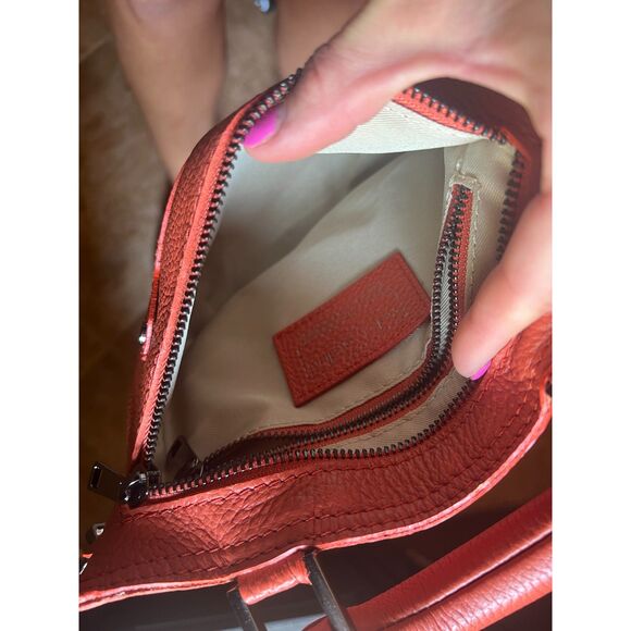 Viola Castellani Deep Orange Purse Handbag Italy - Picture 3 of 5